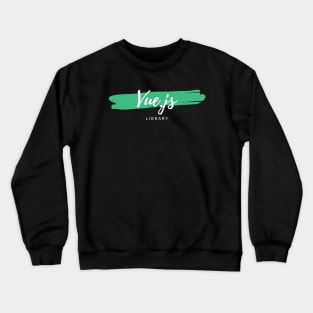 Vue.js Library Paint Smear Crewneck Sweatshirt